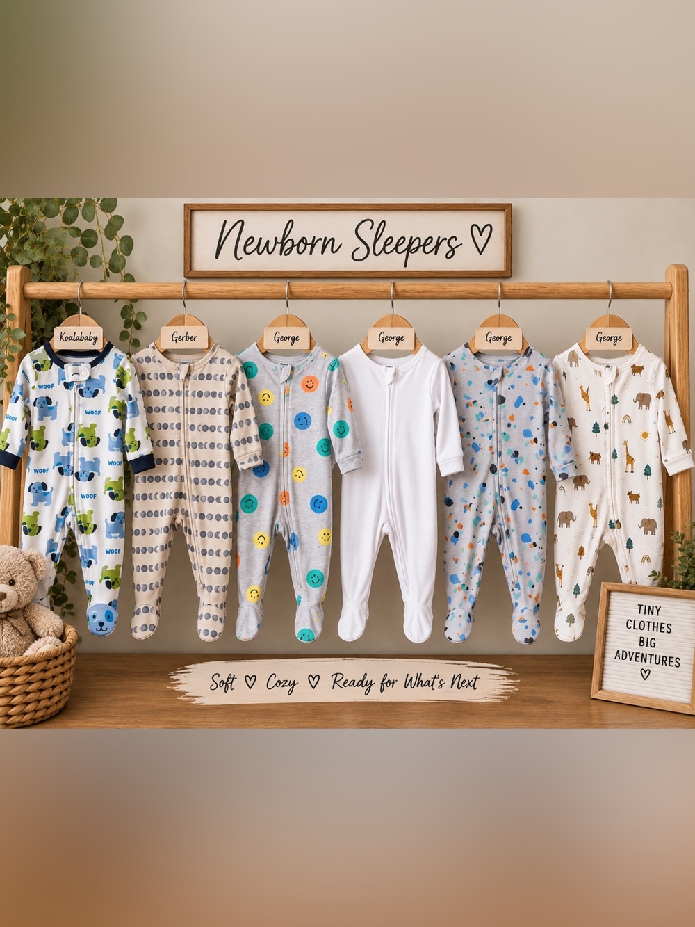Newborn Baby Sleeper Bundle 6-Piece | George Gerber Koala Baby